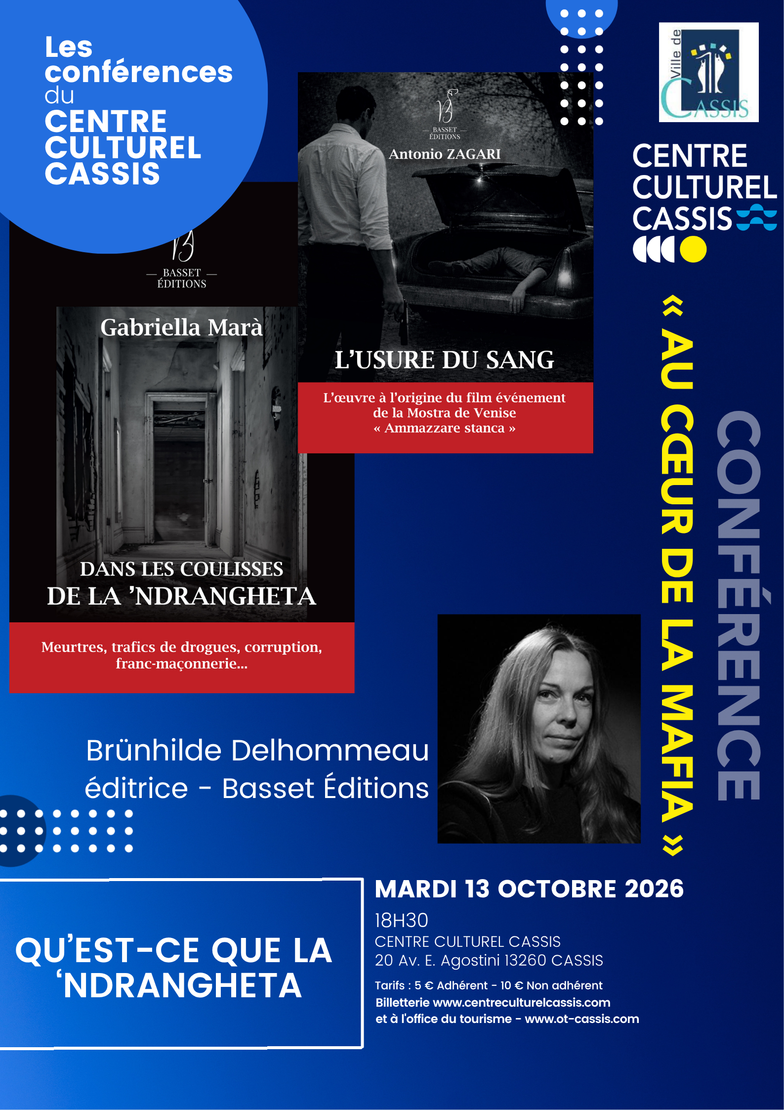 Les conférences du Centre Culturel Cassis - Qu'est ce que la 'NDRANGHETA