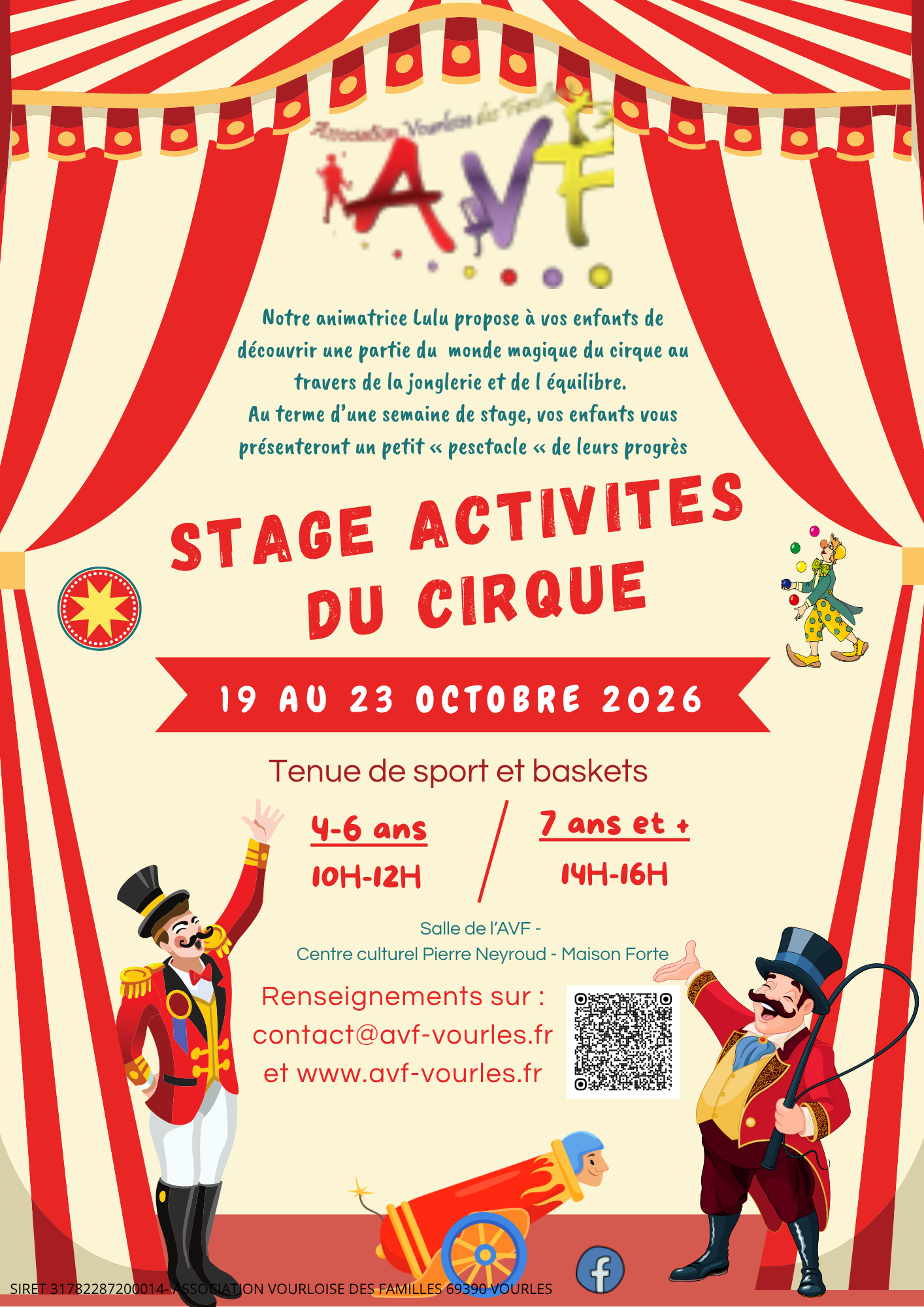 STAGE DE CIRQUE OCTOBRE 2026