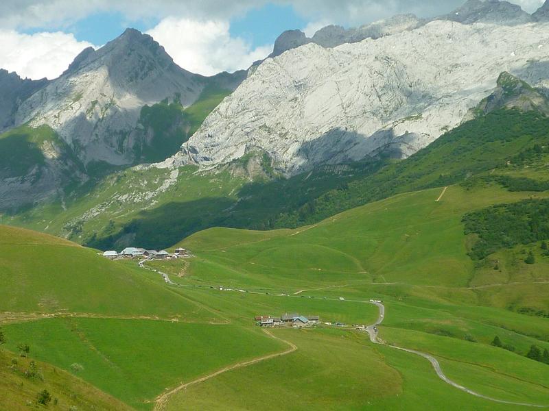 Sur le parcours du Tour du Lachat