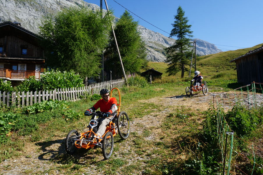 Fauteuil tout terrain de descente