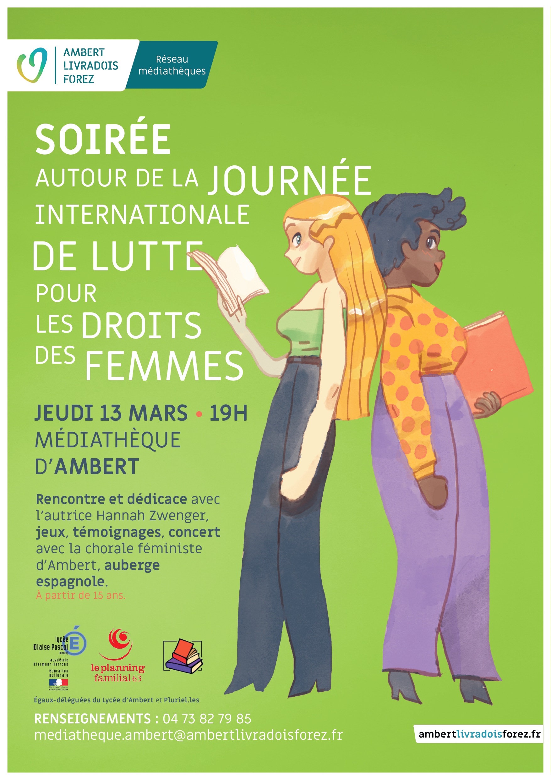 Soirée autour de la journée internationale de lutte pour les droits des femmes // Ambert