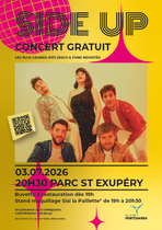 Concert gratuit "SIDE UP", les plus grands hits disco & funk revisités_Pontchar…