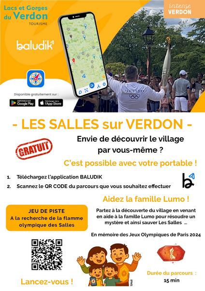 Jeu de Piste Baludik - A la recherche de la flamme olympique des Salles sur Verdon_Les Salles-sur-Verdon