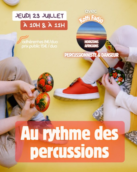 Atelier : Au rythme des percussions – de 0 à 3 ans