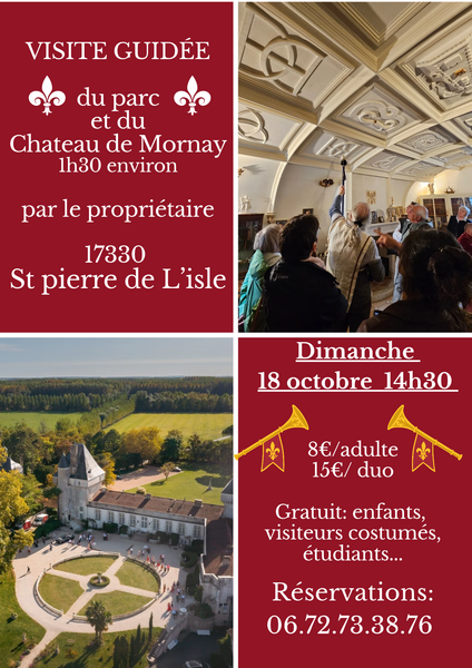 Visites guidée du château de Mornay et de son parc