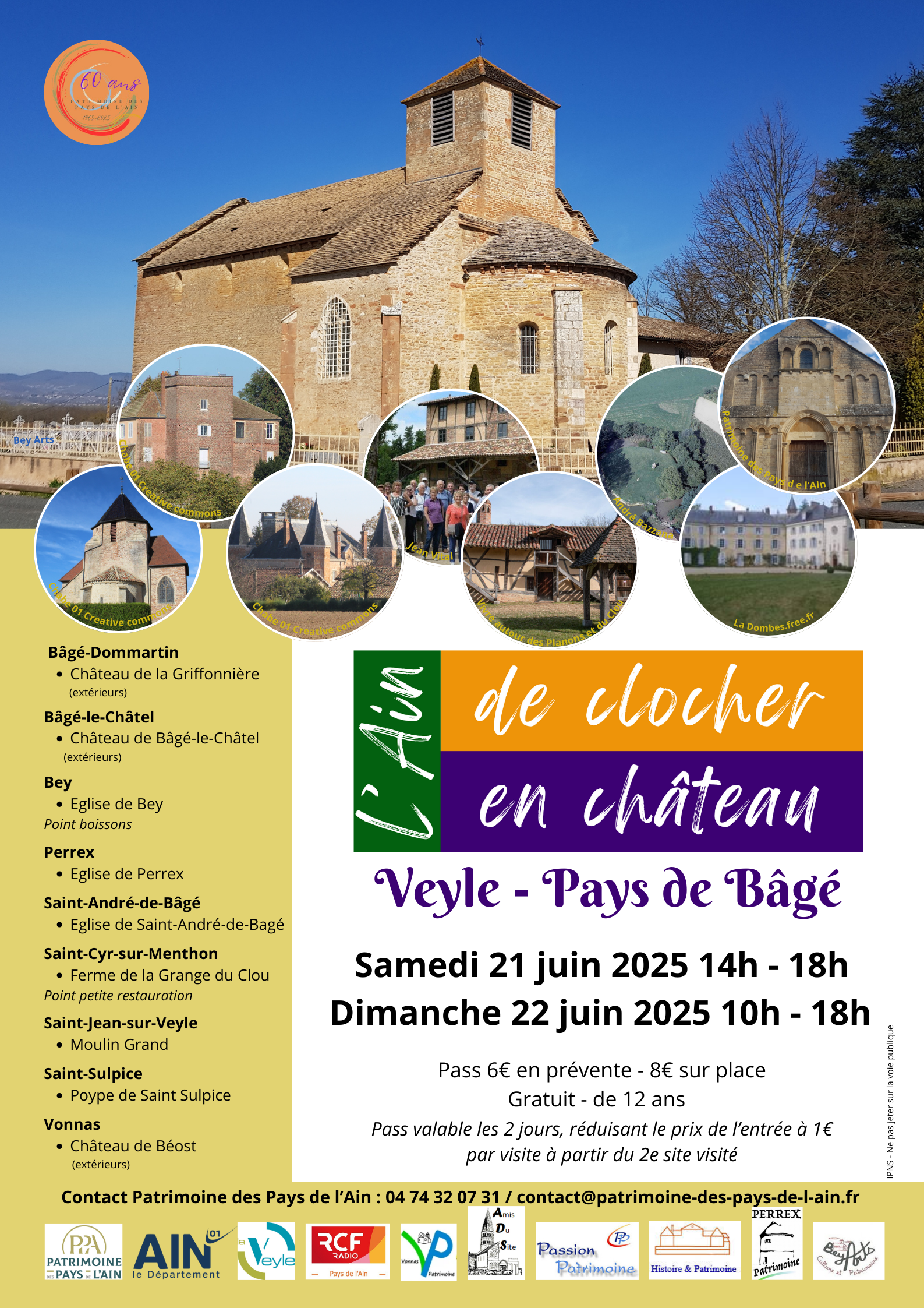 L'Ain de clocher en château : Veyle -Pays de Bâgé_Bey