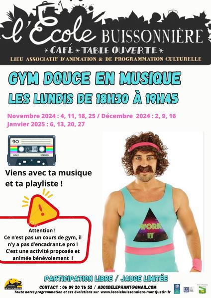 Gym Douce en Musique Du 4/11/2024 au 27/1/2025