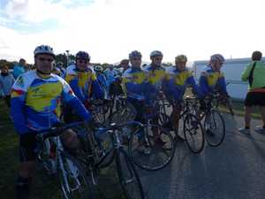 Groupe de cyclistes
