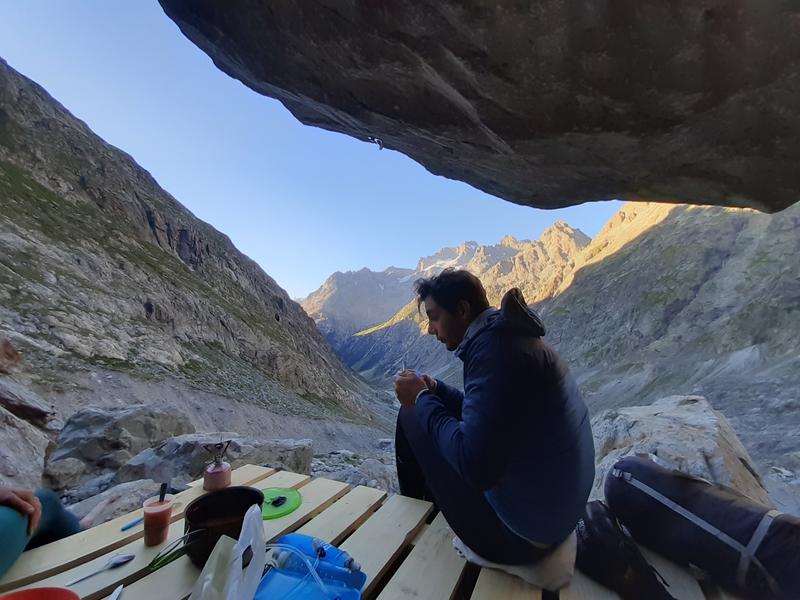 Bivouac altitude et initiation alpinisme-glacier_Saint-Christophe-en-Oisans