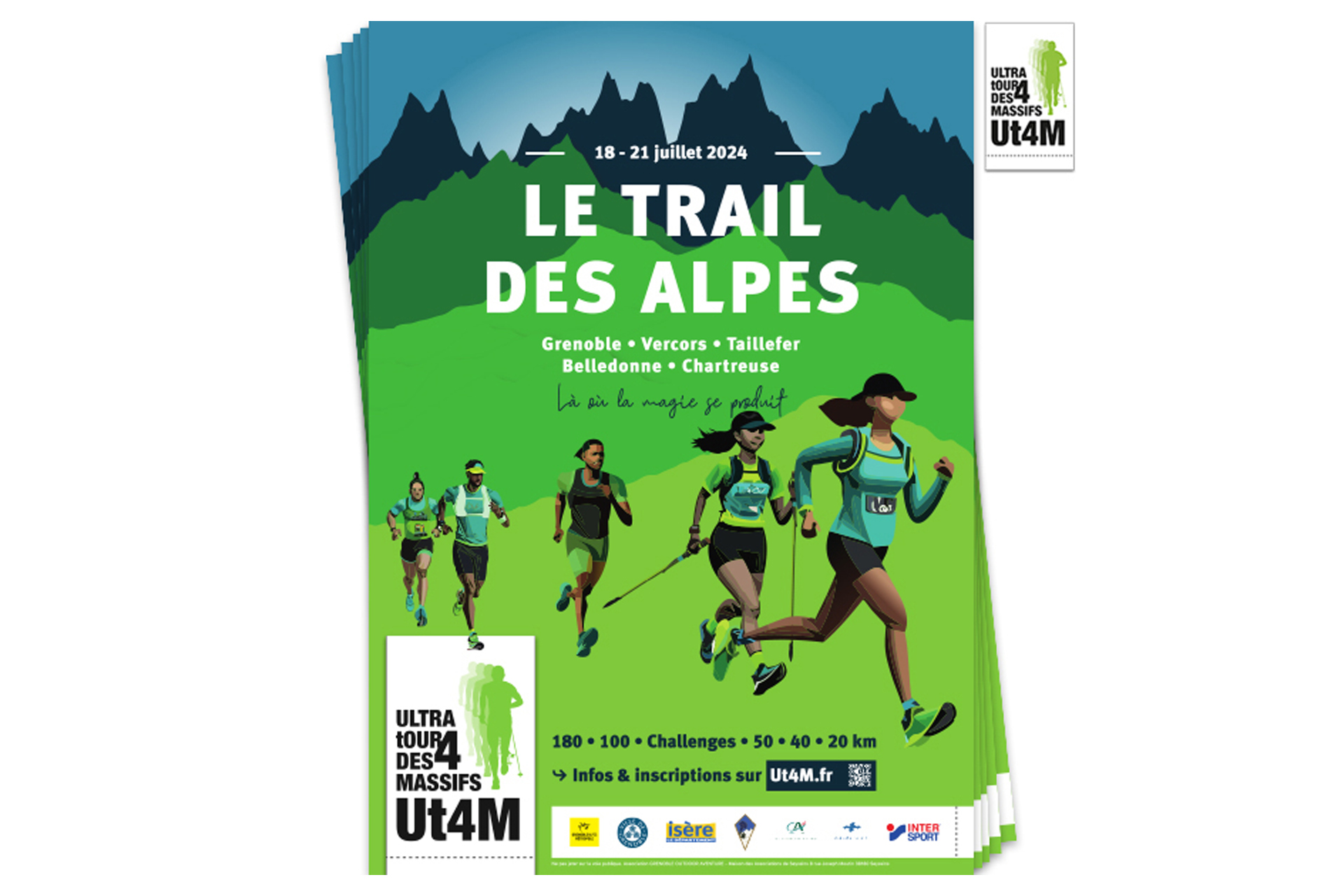 Ut4M - Passages des coureurs à Chamrousse
