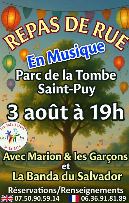 Repas de rue en musique - auberge espagnole_Saint-Puy