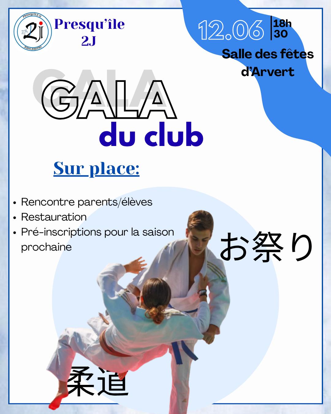 Gala du club Presqu’île 2J
