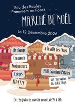 Marché de Noël Sou des Ecoles Pommiers en Forez