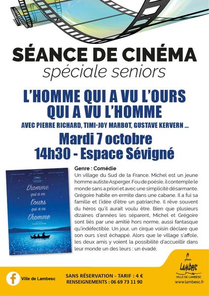 Ciné Seniors - L'Homme qui a vu l'ours qui a vu l'homme