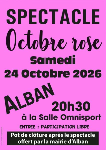 Spectacle pour octobre rose