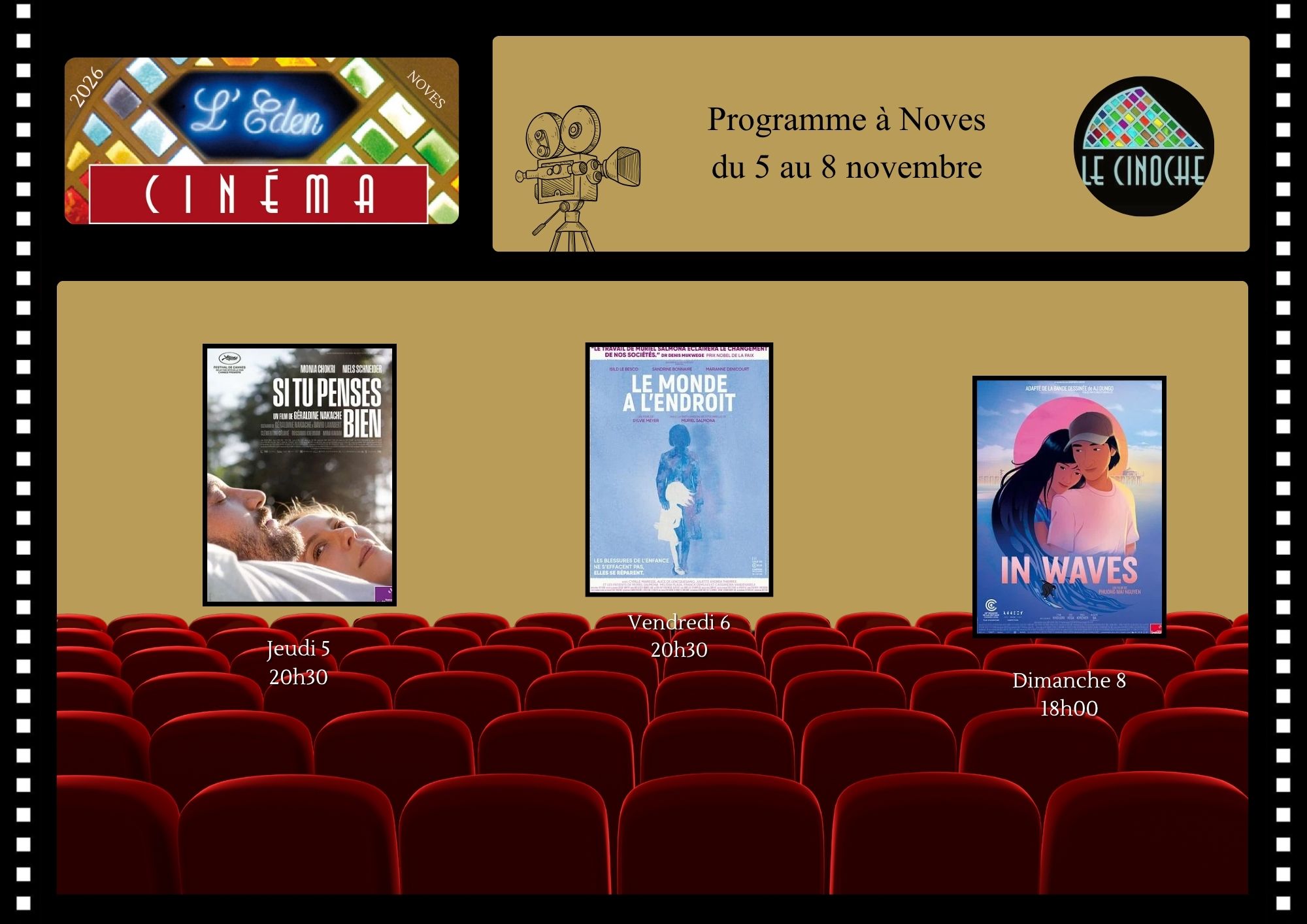 Programme Cinéma de L'Eden