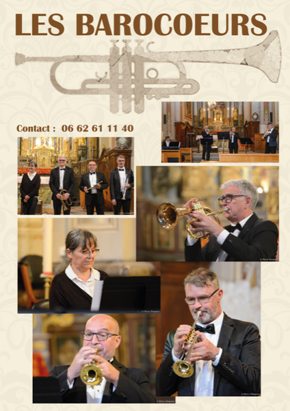 Affiche du concert : mosaïque des musiciens Affiche du concert : mosaïque des musiciens