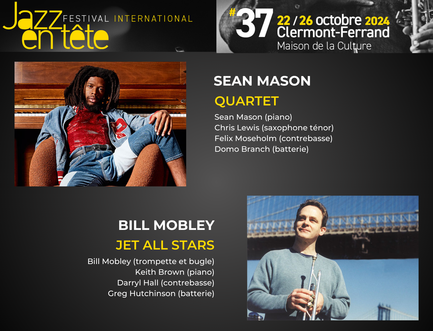 Sean Mason Quartet + Bill Mobley « jet all stars » | Jazz en Tête