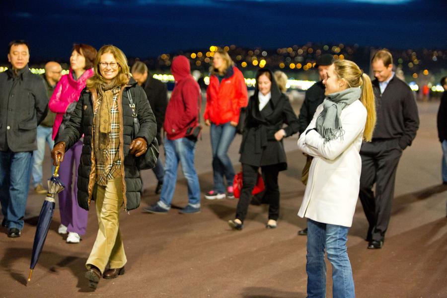 Tour guidé à pieds en soirée de Nice