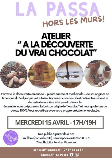 Atelier 'A la découverte du vrai chocolat'
