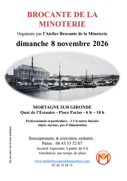 Brocante mensuelle de la Minoterie