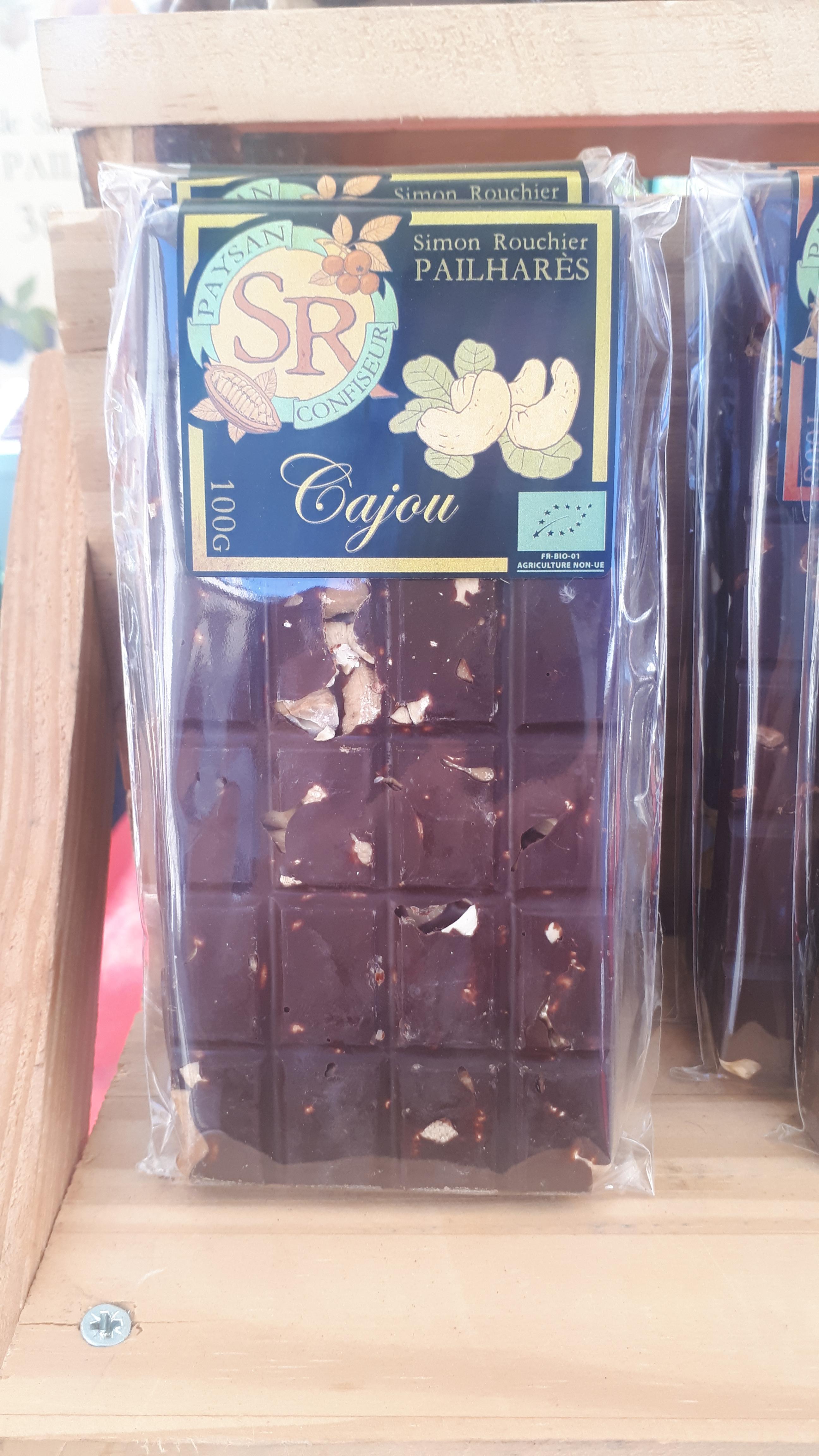 Des tablettes de chocolat