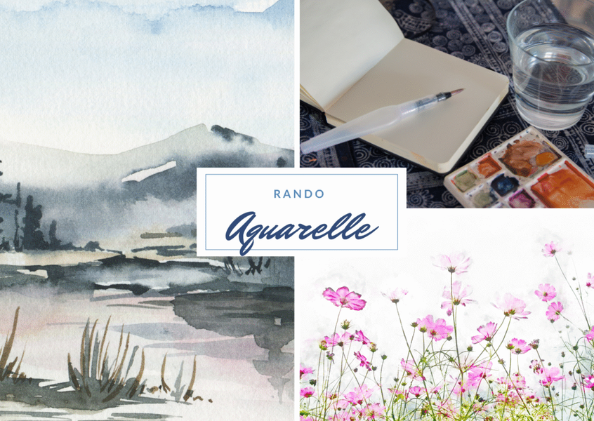 Aquarelles et matériel pour peindre