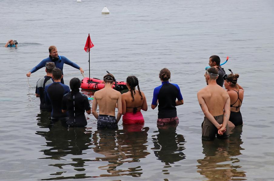 Découverte du nouveau sentier sous-marin de la Palud par les étudiants du BTS 