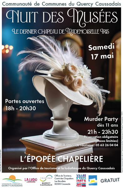 Nuit des musées : Murder Party à l'Epopée chapelière