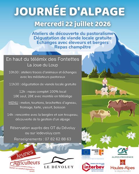 Journée d'alpage avec les Jeunes Agriculteurs