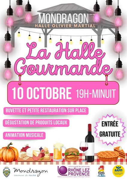 Marché nocturne La Halle Gourmande_Mondragon