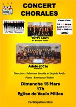 Concert des chorales Tutt'i Canti et Adèle et Cie._Vaulx-Milieu