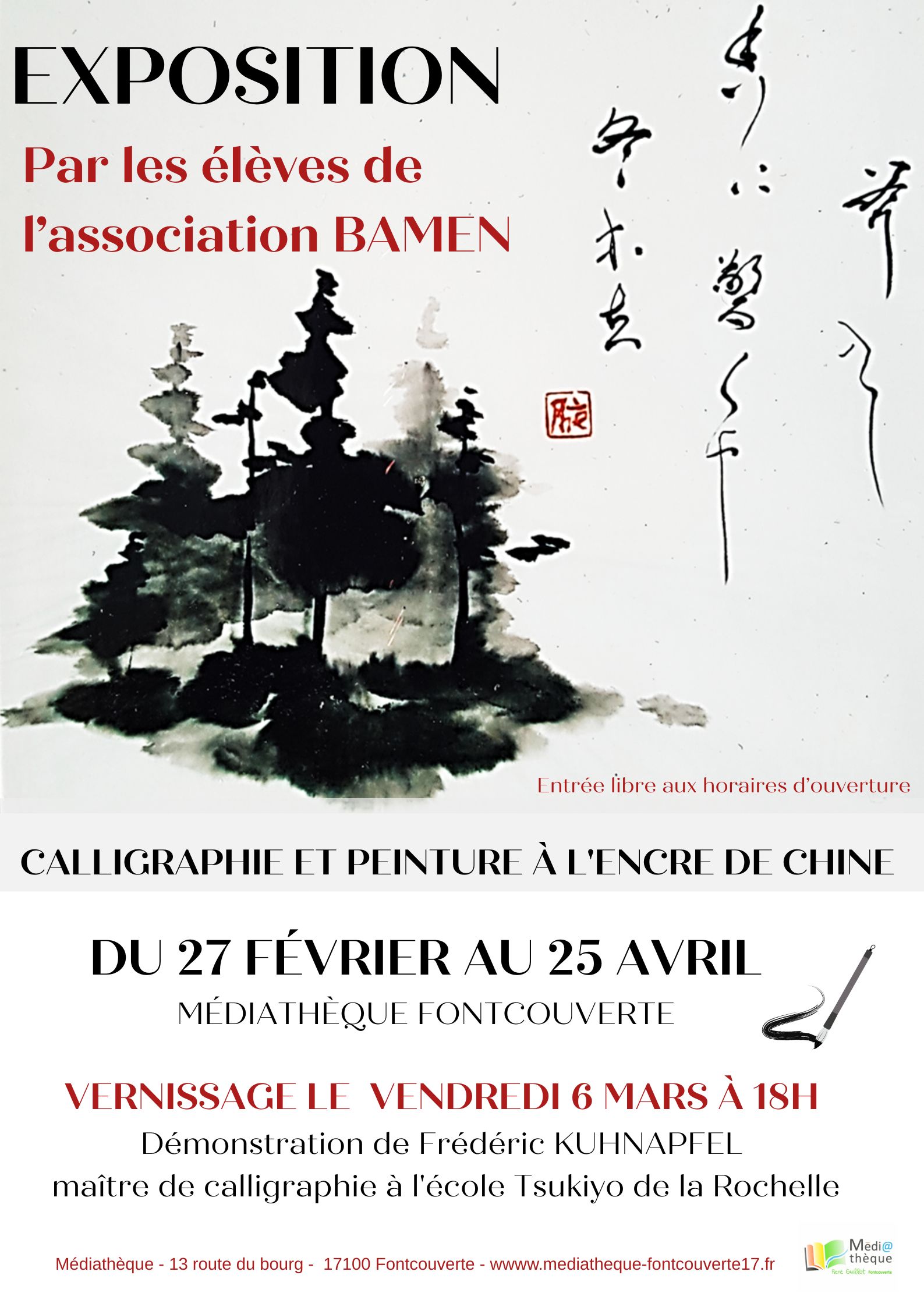 Vernissage - Exposition de Calligraphie chinoise