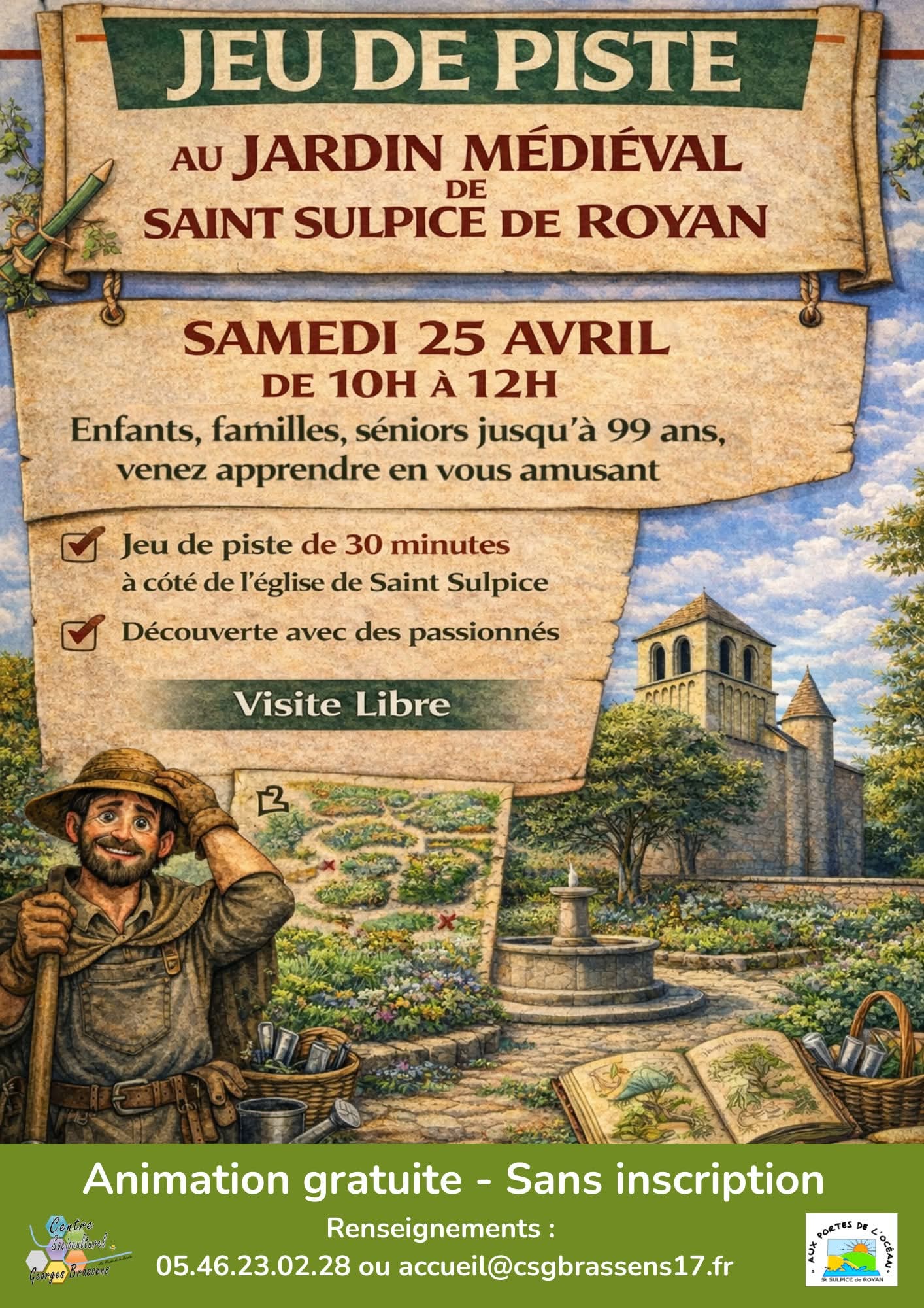 Jeu de piste au Jardin Médiéval