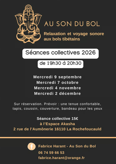 Ateliers de relaxation "Au son du bol"