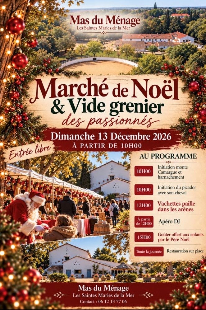 Marché de Noël & Vide-grenier  au Mas du Ménage