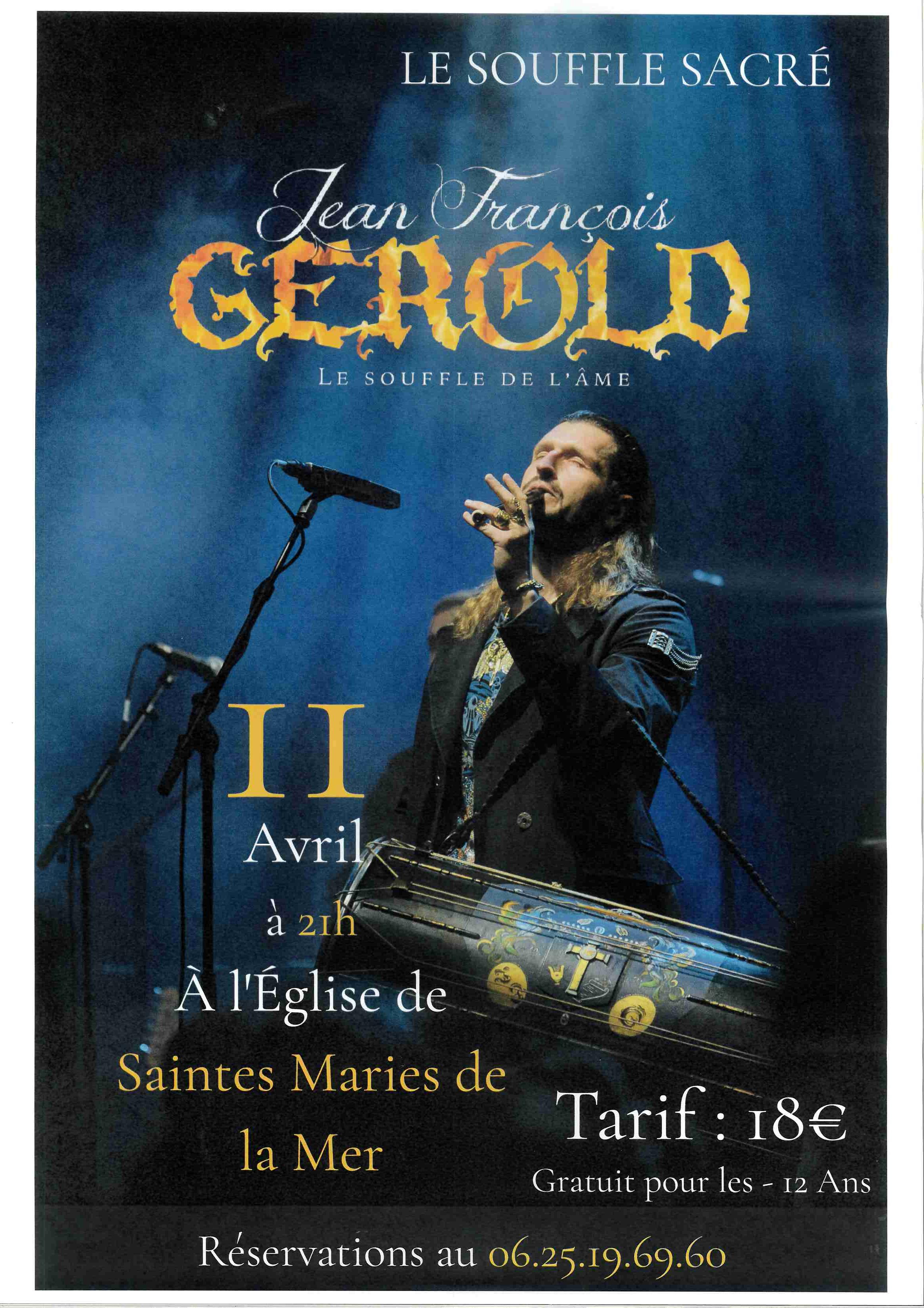 Concert de Jean-François Gérold -Le souffle de l’âme