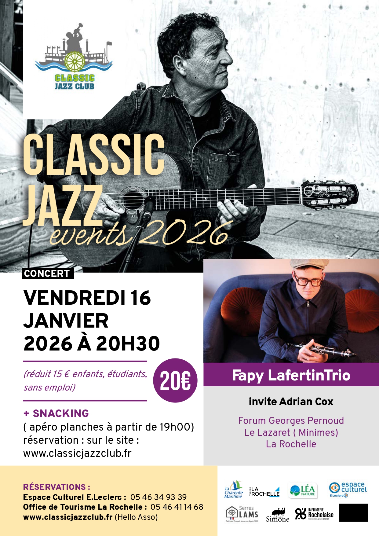 Concert - Fapy Lafertin Trio - Classic Jazz Event