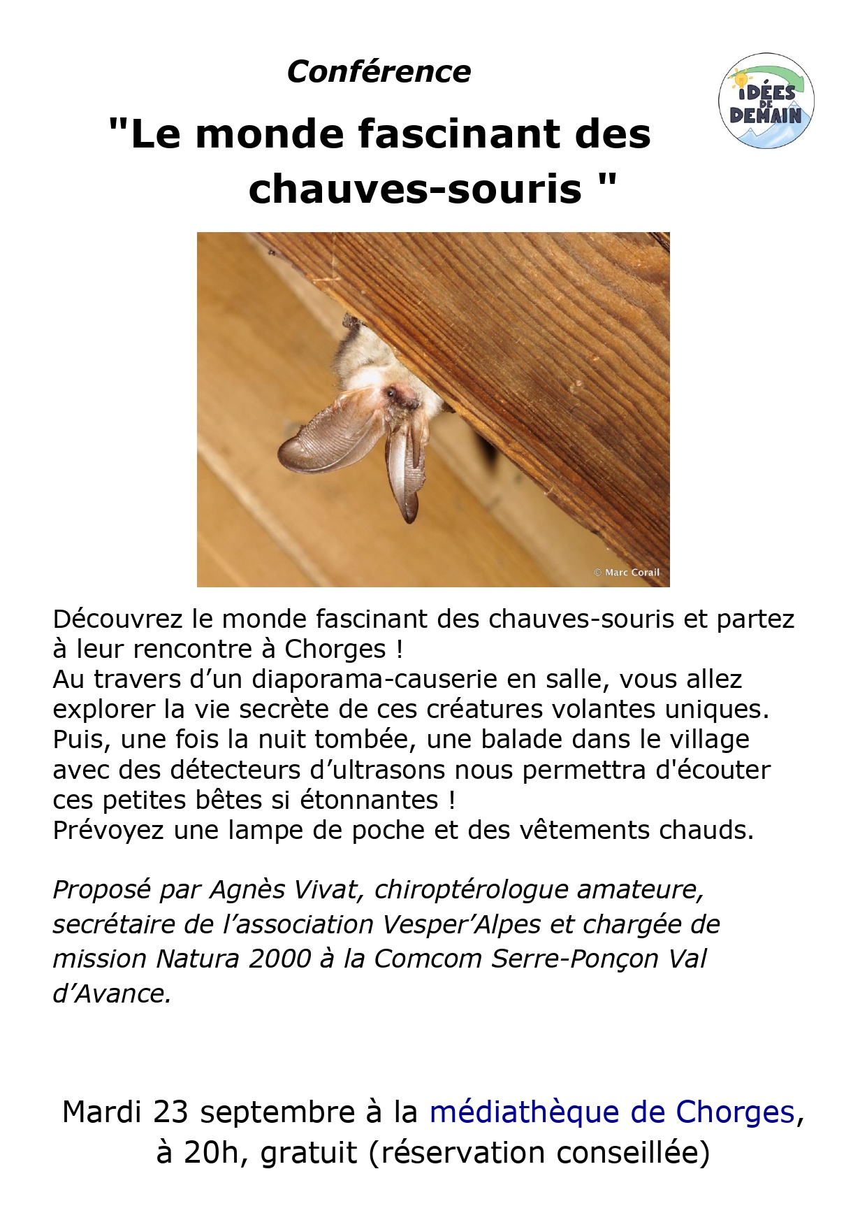 Conférence sur les chauves-souris