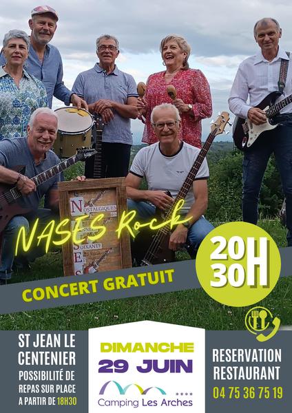 Concert: Nases Rock au Camping Les Arches