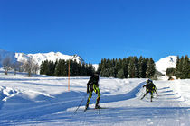 Fondeurs à Praz de Lys Sommand