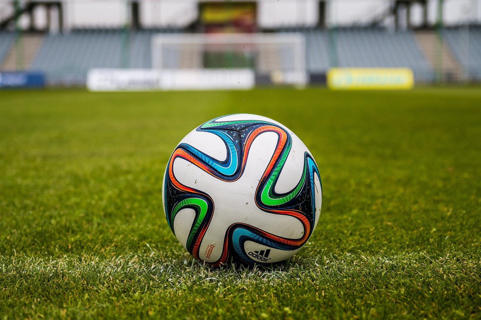 Soccer ball on the lawn