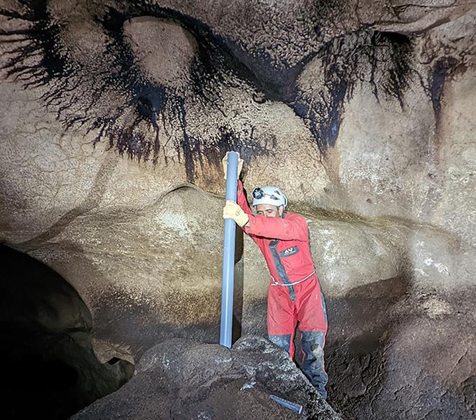 Carottage Grotte de LHerm