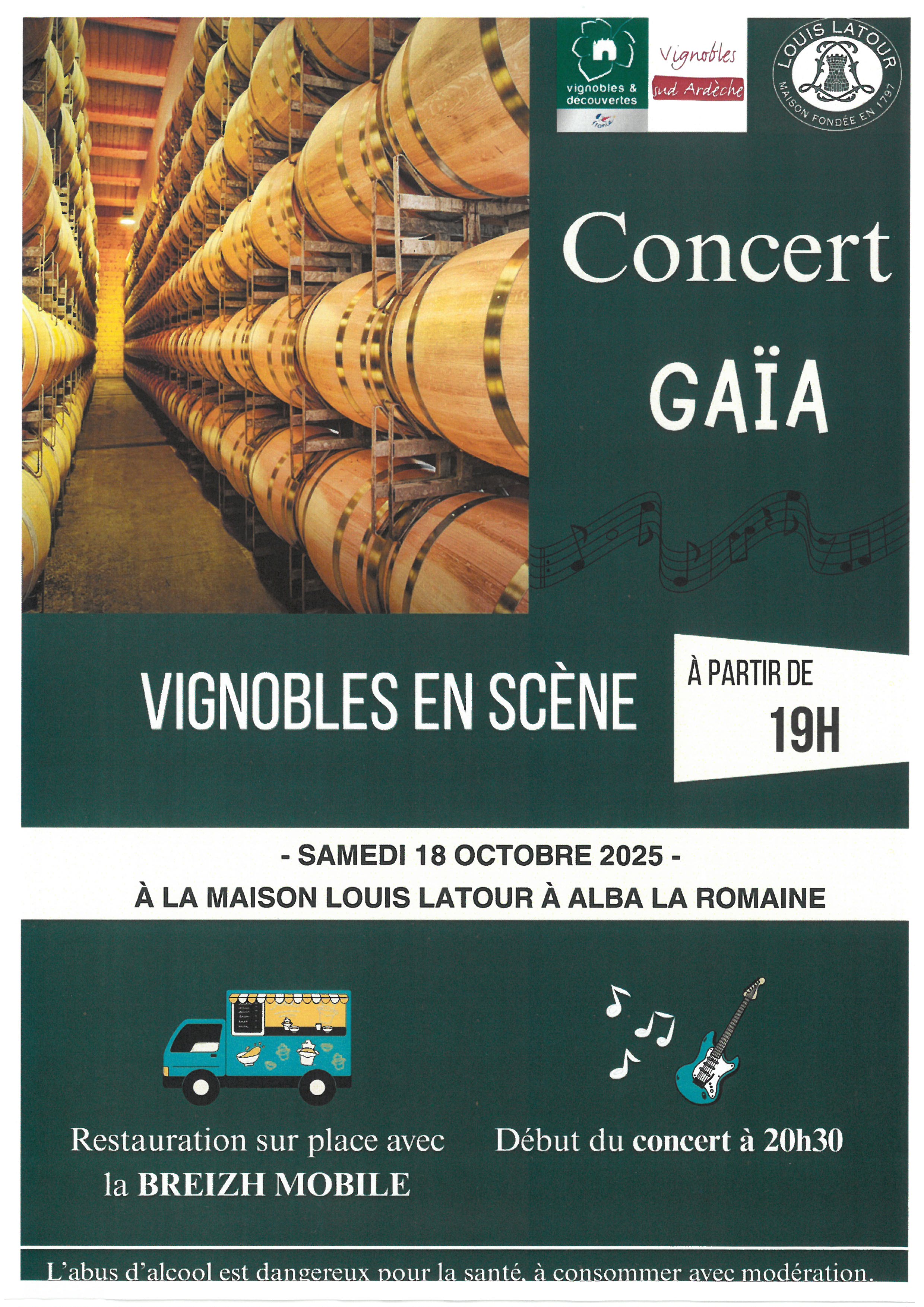 Concert GAÏA - Vignobles en scène à Maison Louis Latour