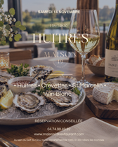 Soirée huitres et vin blanc au Golf du Clou