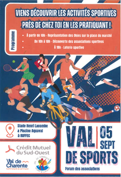 Val de sports, forum association