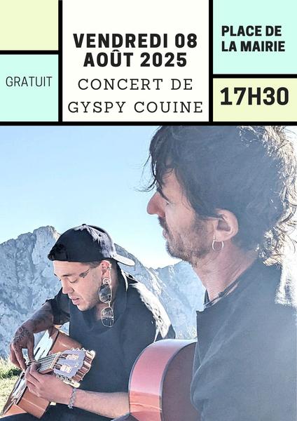 affiche - © comité d'animations de Ceillac Concert de rue : Gypsy Couine_Ceillac - © comité d'animations de Ceillac