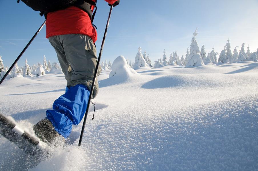 Balade raquettes à neige dans la vallée de Chamonix