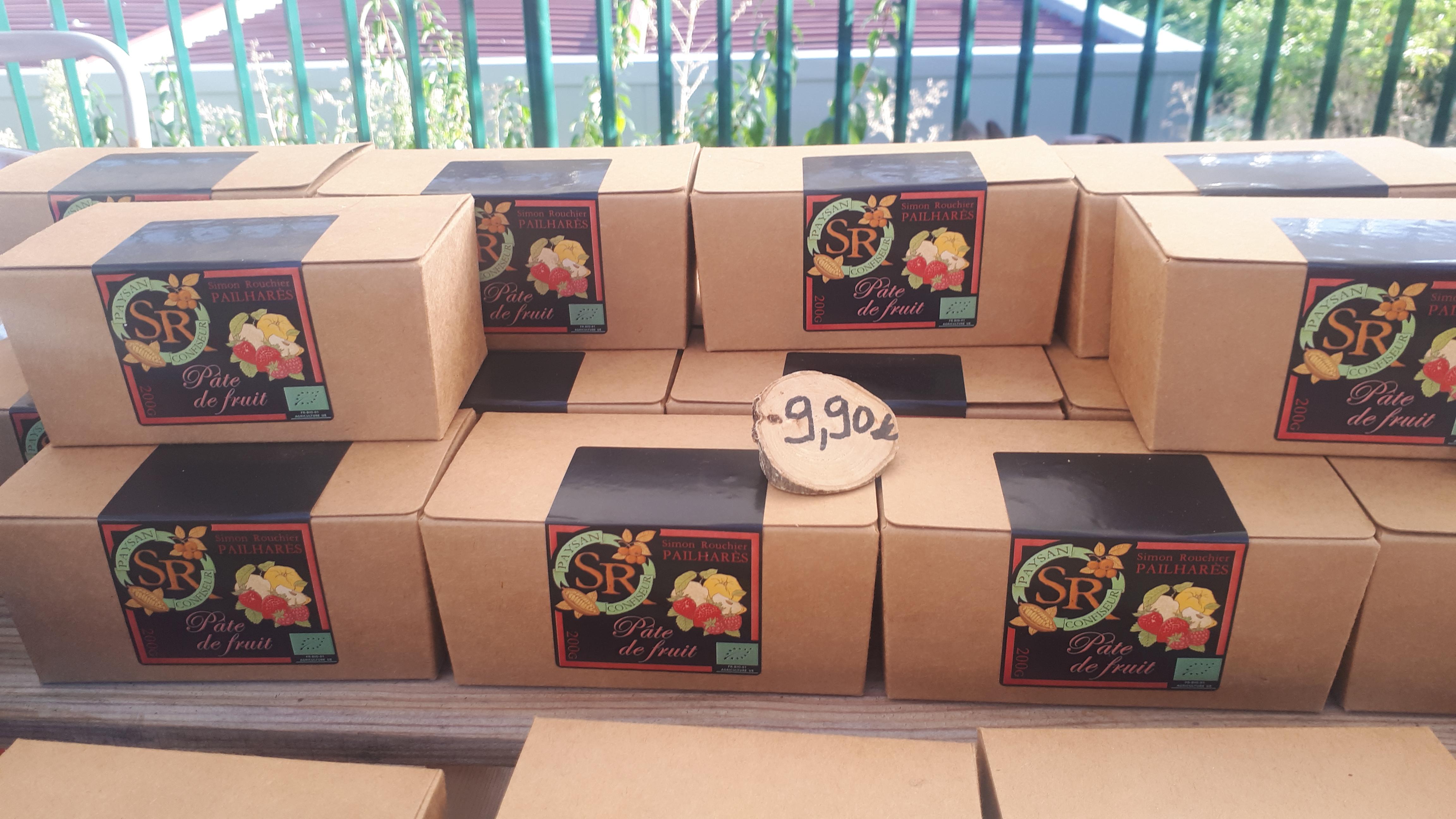 Des pâtes de fruits