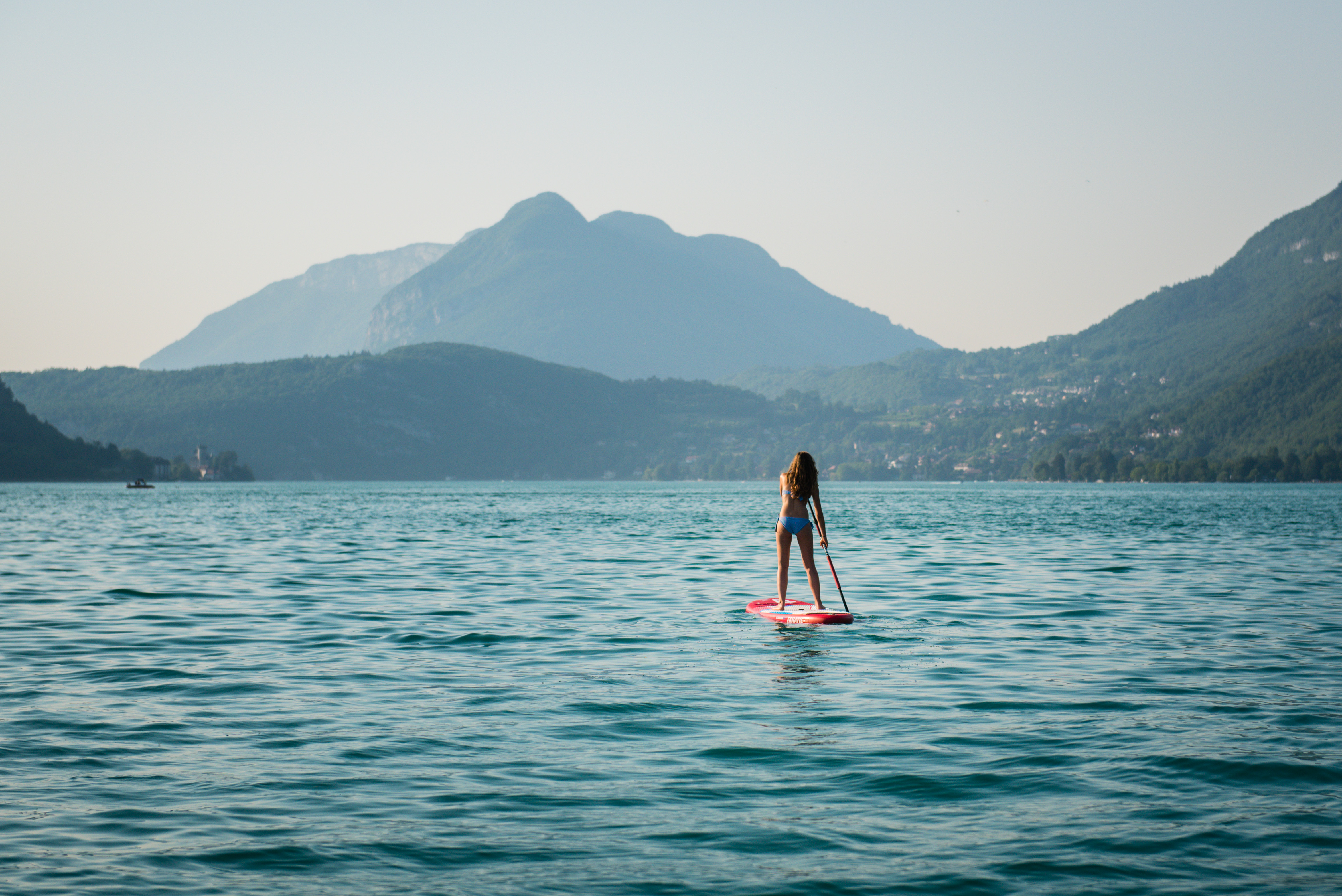 SUP on lake Annecy